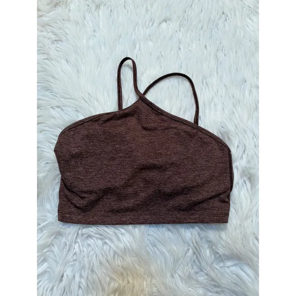 Offline by Aerie Womens Sz Medium The Hugger Longline Racerback Sports Bra Brown - Image 2