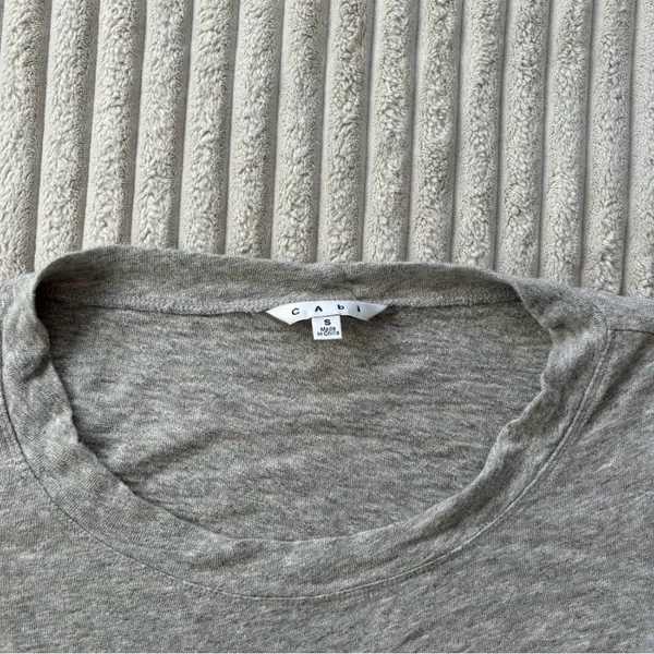 CAbi Heather Gray Long Sleeve Top - Image 2