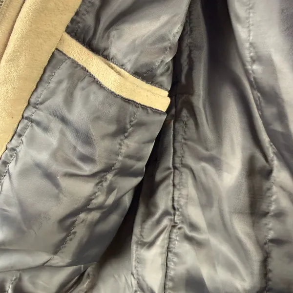 Banana Republic Virgin Wool Cashmere Blend Zip Up Jacket in Light Brown Size‎ XS - Image 5