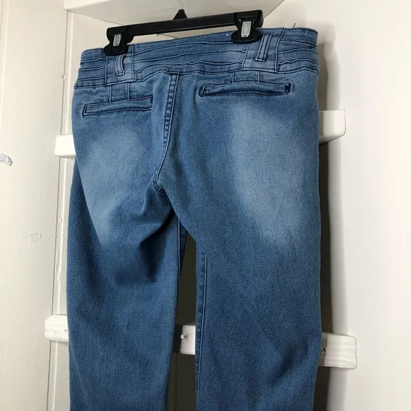 Paris Fashion Jeans Size 7 Light Medium Wash Denim - Image 10