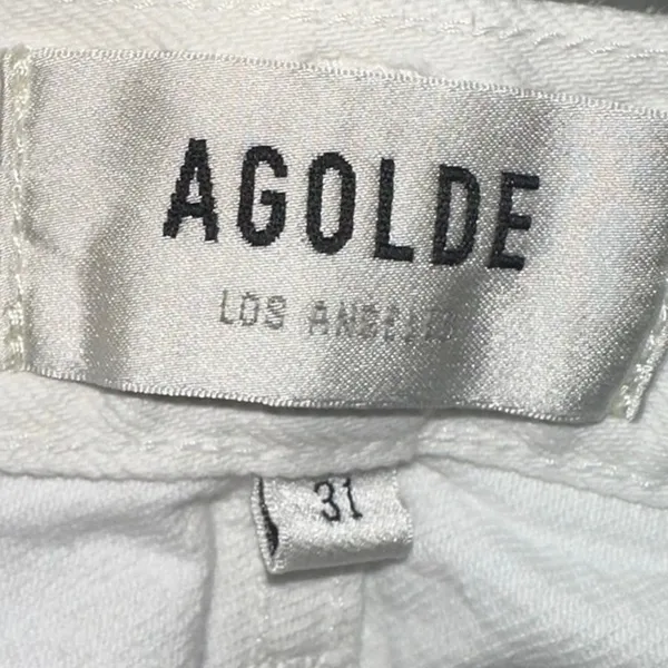 AGOLDE Low Slung Baggy White Organic Cotton‎ Jeans 31 - Image 4