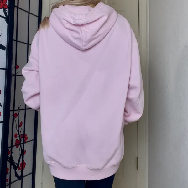 Divided - H&M | Basic Pink Drawstring Pullover Hoodie Jacket Sweatshirt - Image 7