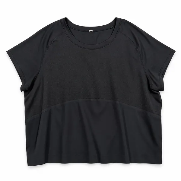 Lululemon 14 Final Lap Short Sleeve Mesh Panel Relaxed Fit Black Activewear Top - Image 3