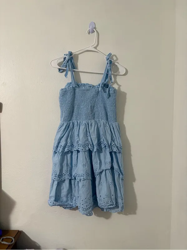 American Eagle Eyelet Tiered Sundress | Size: Medium - Image 2