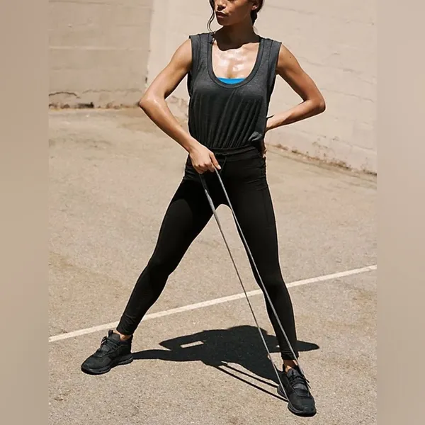 FP Movement by Free People Off To‎ The Races Jumpsuit - Size S - Black - NWT - Image 11