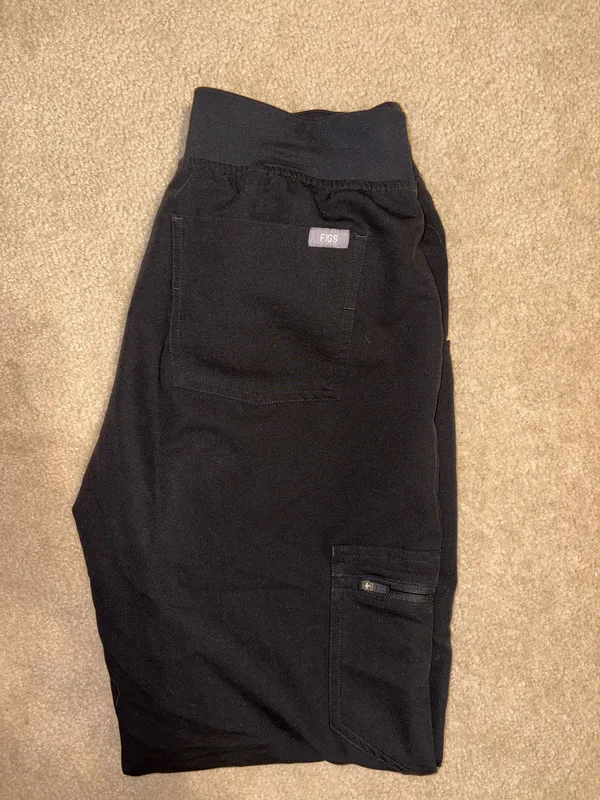 Women’s Black Zamora FIGS Jogger Scrub Pants - Image 3