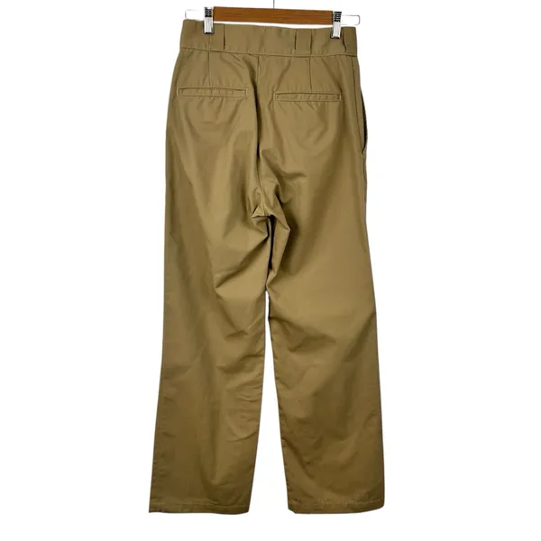 RE/DONE IDGAF High Rise Trouser in Khaki Revolve Made in USA Wide Leg Size 25 - Image 10