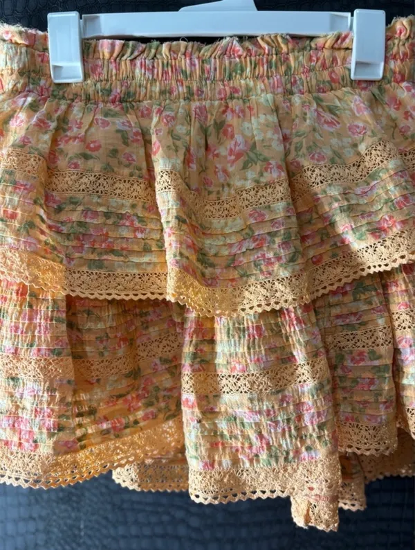 Aerie Floral Ruffle Mini Skirt - Image 4