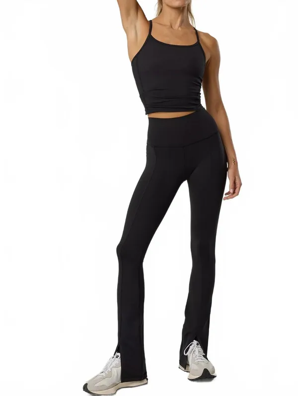 AE OFFLINE By Aerie The Hugger Mini Flare Legging American Eagle NWT Black S - Image 4