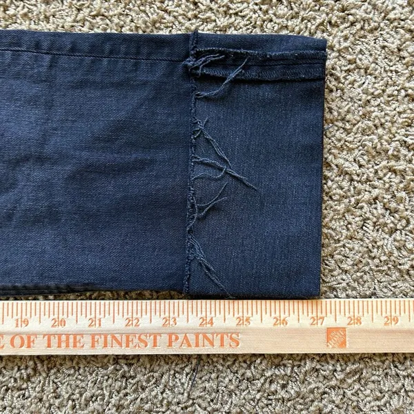 Denim Forum The Arlo High Rise Straight Leg Black Button Fly‎ Jeans Size 27 - Image 13