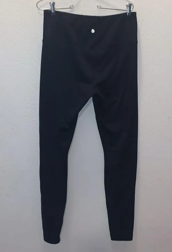 90 Degrees by Reflex black full length athletic leggings - Image 4