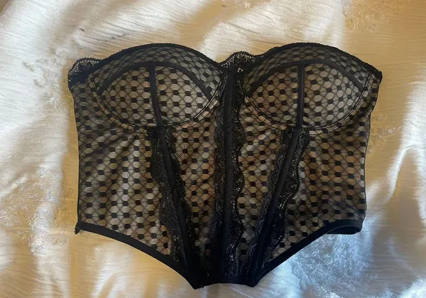SheIn Lace Bustier Tube Top - Image 3