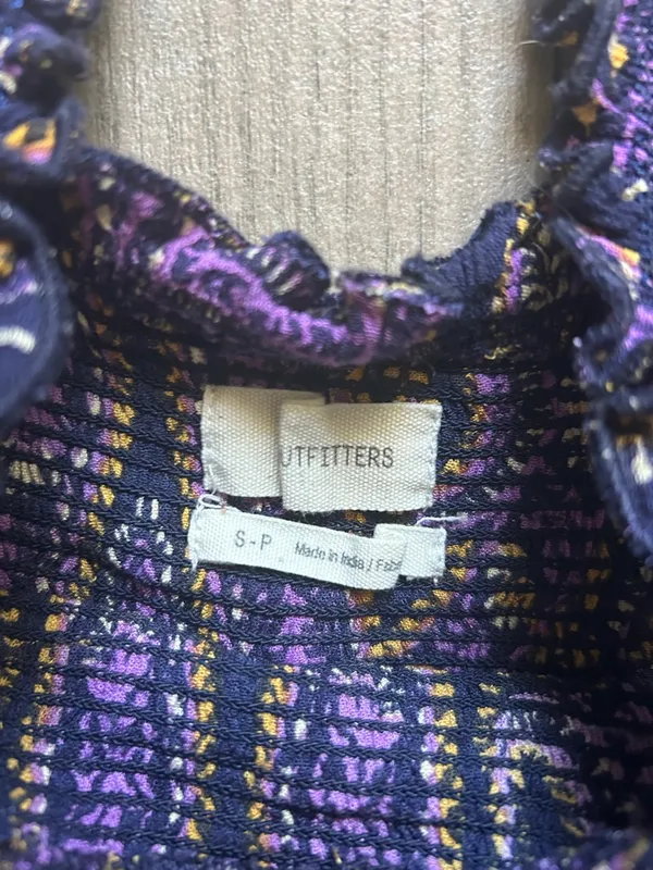 Urban Outfitters Green and Purple Printed Boho Jumpsuit - Image 2