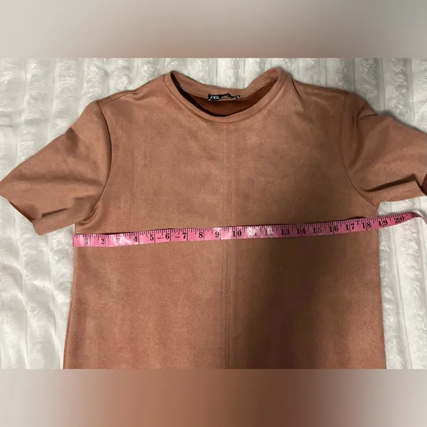 Zara Tan Mini Dress - Image 7