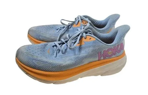 Hoka Clifton 9 Multi-colored (Airy Blue / Ice Water) Lace-up Sneakers - Image 4