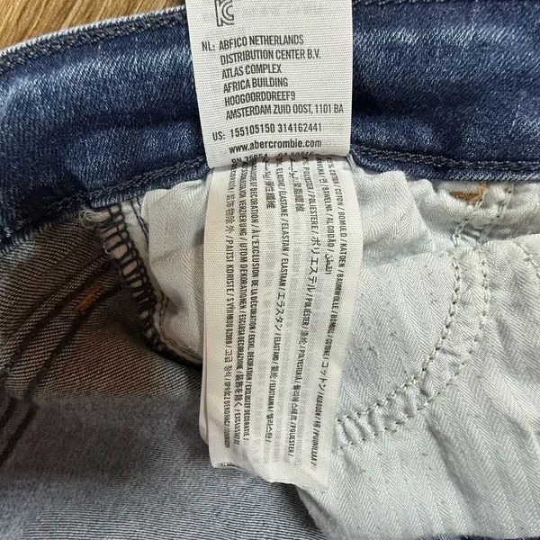 Abercrombie & Fitch Women's 2S Super Skinny Jeans Distressed Blue W26 L29 - Image 4