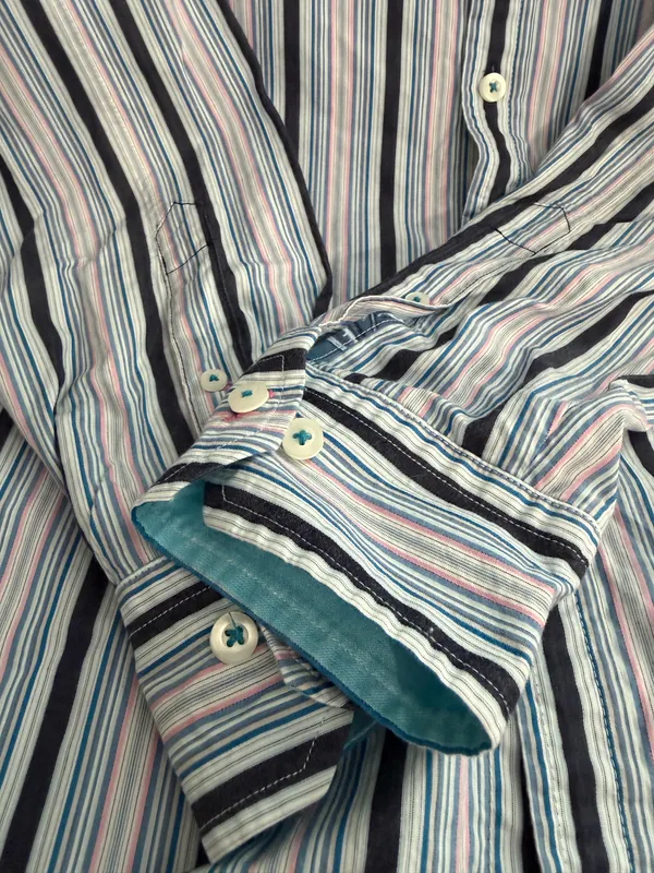 Tommy Bahama Men's Striped Button-Up Shirt - Image 2
