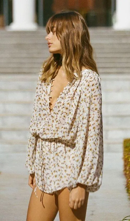 Sabo Skirt NWT elsa sunflower romper. Size XL - Image 6