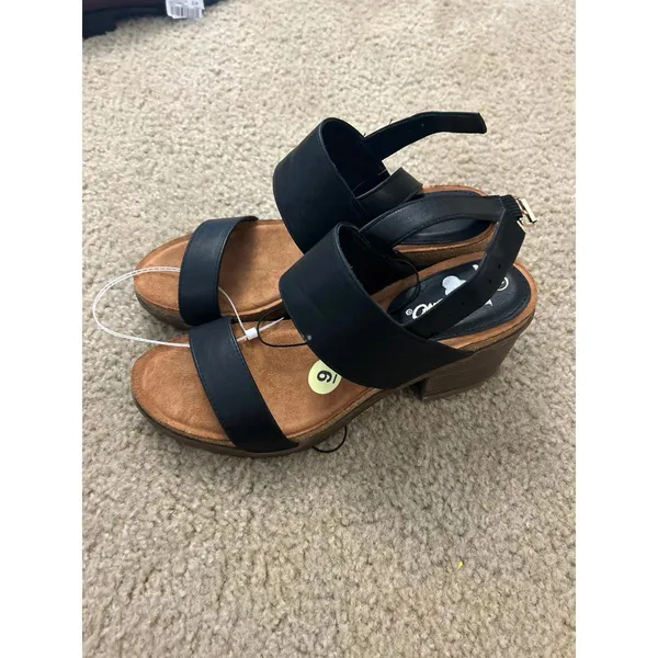 Mossimo sandals chunky shoes size 9m woman black brown cute unused heavy unused - Image 6