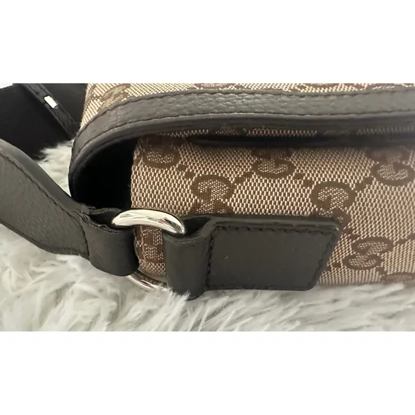 Gucci‎ GG 449171 canvas flap messenger bag - Image 9