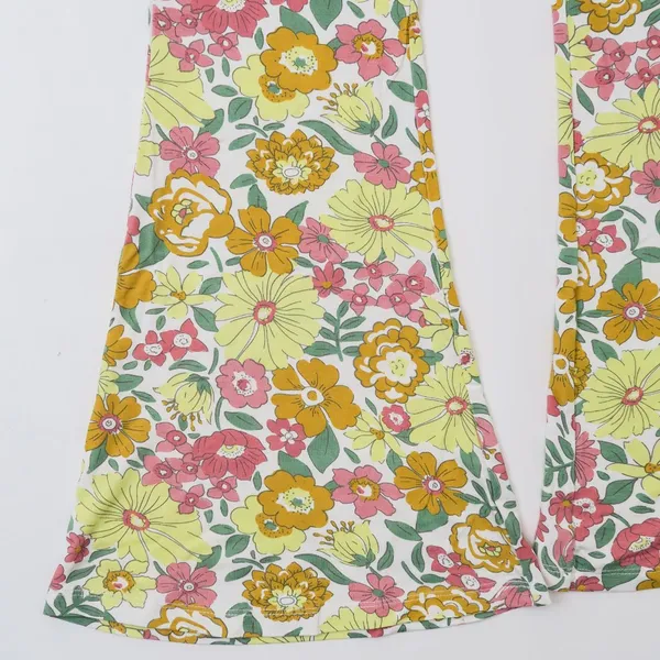 Ghanda Rosa Flares Bardot Floral Bell Bottom Pants - Image 3