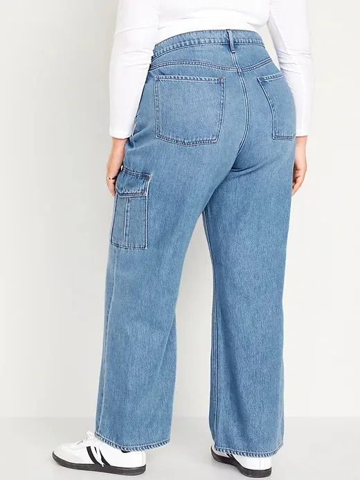 Old Navy Extra High Rise Sky-Hi Wide Leg - Image 3
