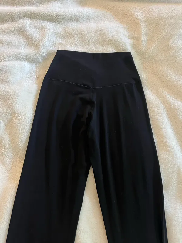 Aerie OFFLINE Black Crossover Flare Leggings - Image 4