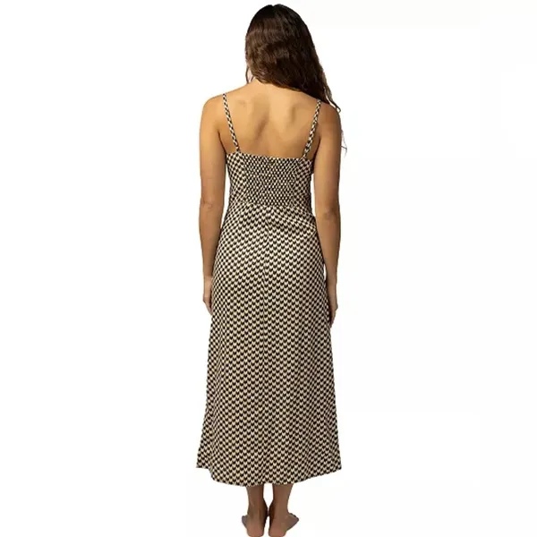 Rip Curl Black and White Midi Dress - Image 3