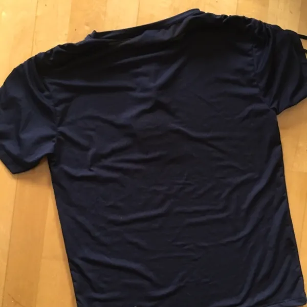Fabletics Waffle Knit, Lightweight, Ruched Sleeve Tee, Black, Size XS - Image 2