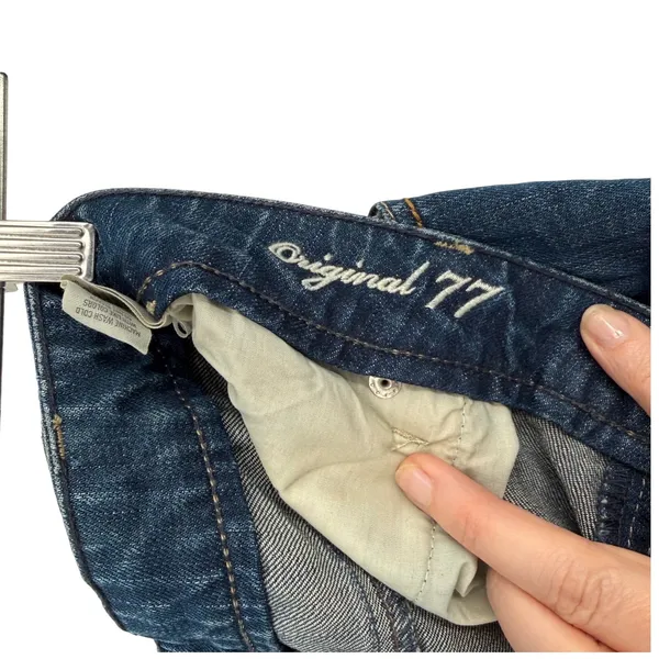 American Eagle Women 14 Short Dark Wash Bootcut Jeans Stretch Denim Blue Pants‎ - Image 5