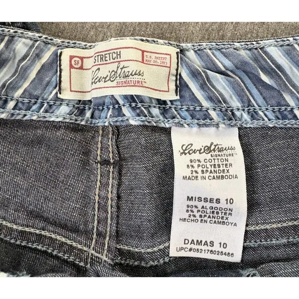 Levi Strauss Signature | Women's Stretch Straight Seamed Denim Jeans | 10 - Image 5