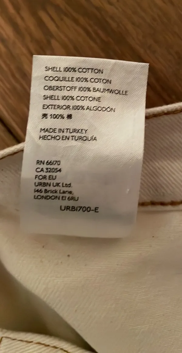 Cream Denim Pants - Image 6