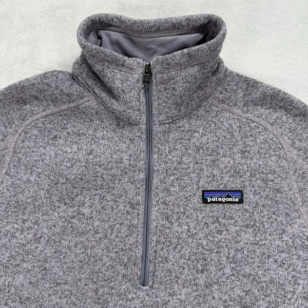 Patagonia Better Sweater‎ 1/4 Zip Fleece Pullover Gray Outdoor Womens Size M - Image 4