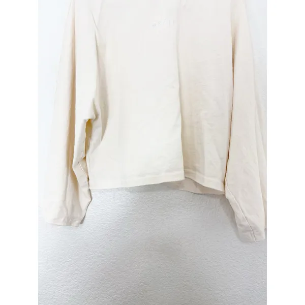NWT Zara Cape Sleeve Cotton Shirt Size Medium Cream Beau Embroidered 4424/151 - Image 10