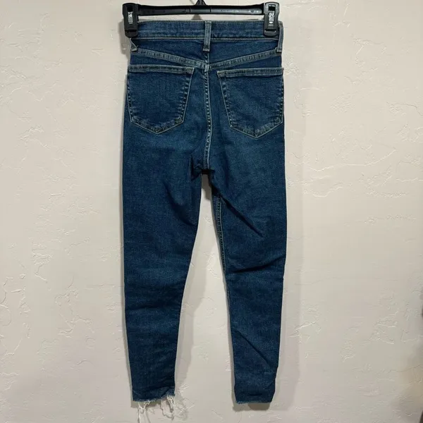 Topshop Moto Jamie 25 x 30 blue denim jeans - Image 2