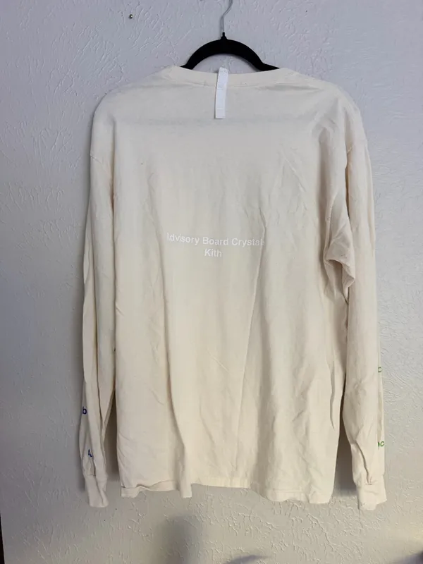 Advisory Board Crystals x Kith long sleeve ABC logo cream multi color shirt S - Image 7