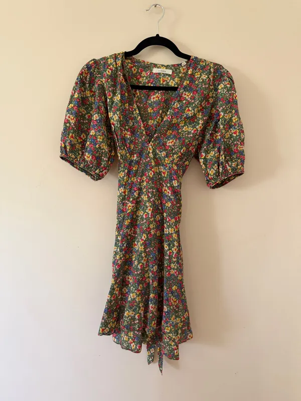 Doen Emilia Dress in Green Valley Floral. NWT sz XS - Image 3