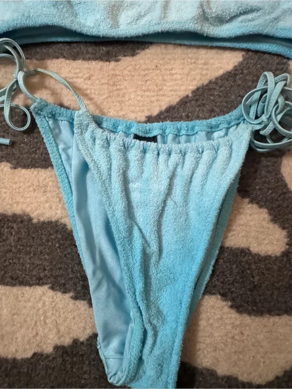 Triangl terry cloth bikini Blue Size M - Image 2