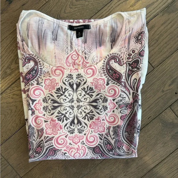 Women's Pink Paisley Top - Image 5