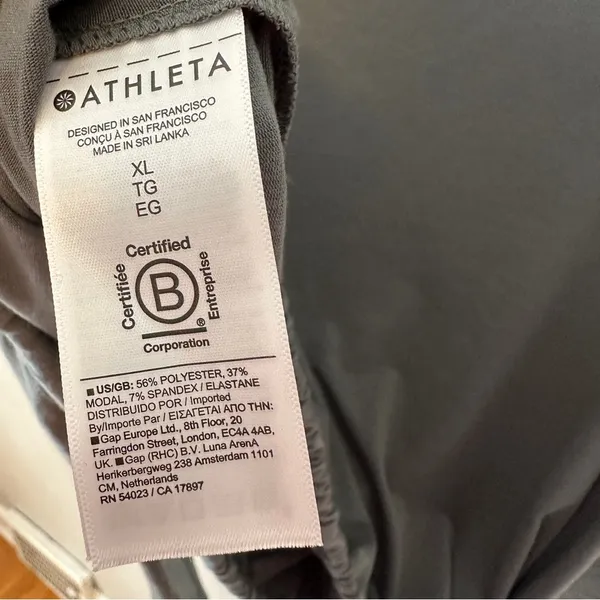 Athleta Cool Down Top Long Sleeve Crop XL Bali Green - Image 4