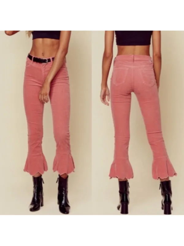 Mother The Cha Cha Chew Pink Corduroy Pants Size 28‎ - Image 2