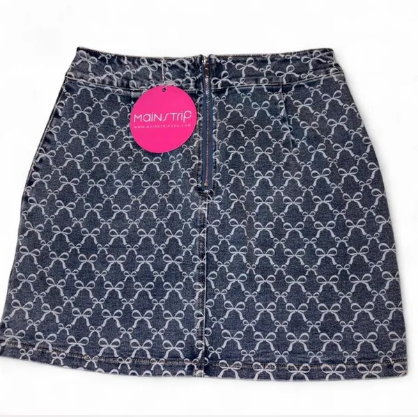Denim Miniskirt Blue - Image 4