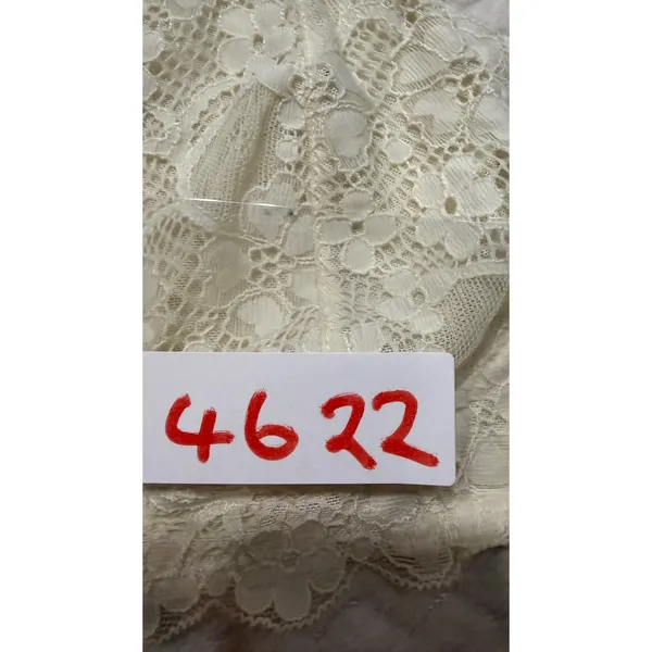 Intimately Free People Ivory Floral Lace Halter Bralette Scalloped Plunge 4622 - Image 6