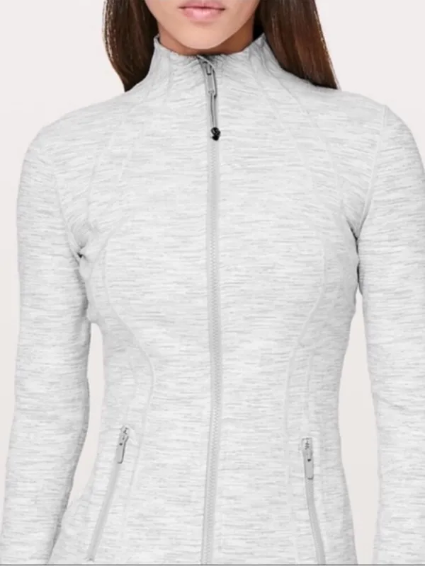 Lululemon Define Jacket Space Ice Grey Dye Size 12 Barely Worn - Image 2