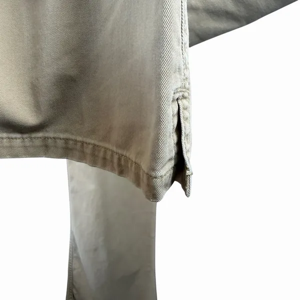 VTG Y2K Abercrombie‎ Women's 10R 25 Issue Wide Leg Flare Pants Khaki Minimalist - Image 8