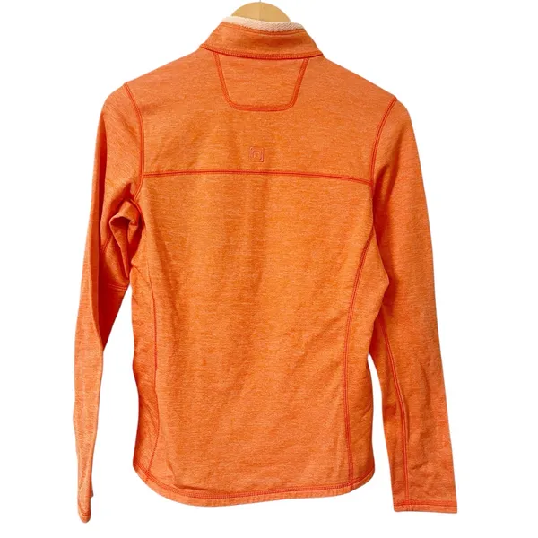 5.11 Tactical Women’s Bright Orange Half Zip Pullover Sweater‎ Size XS - Image 2
