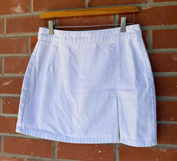 Lioness White Mini Skirt Jean - Image 3