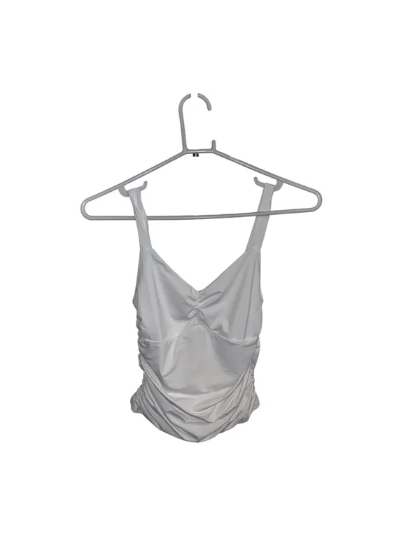 Ally. Ruched V-Neck Camisole Active wear tank top basic work out gym athleisure - Image 3