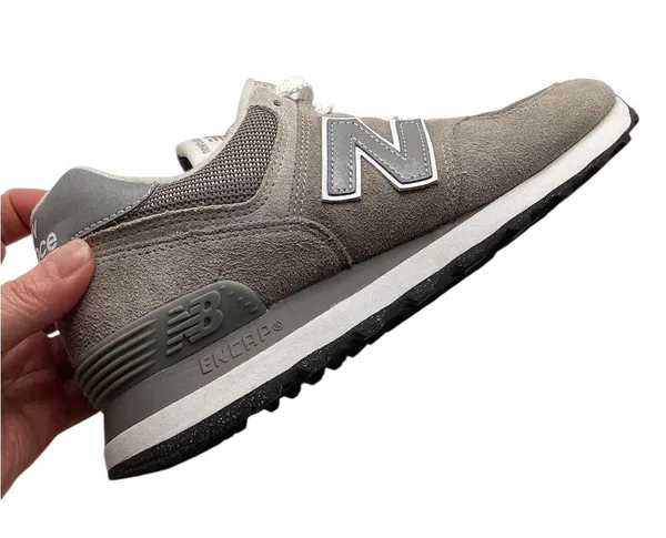 New Balance Classic 574 suede sneakers. Women’s size 8. Gray - Image 2