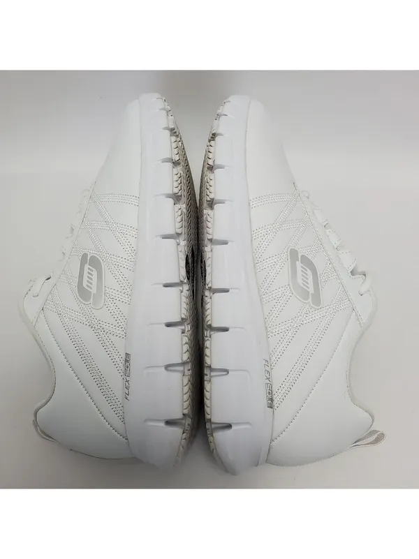 Skechers Flex Work Slip Resistant Memory Foam Eldred Dewey Athletic White Sz 8.5 - Image 10